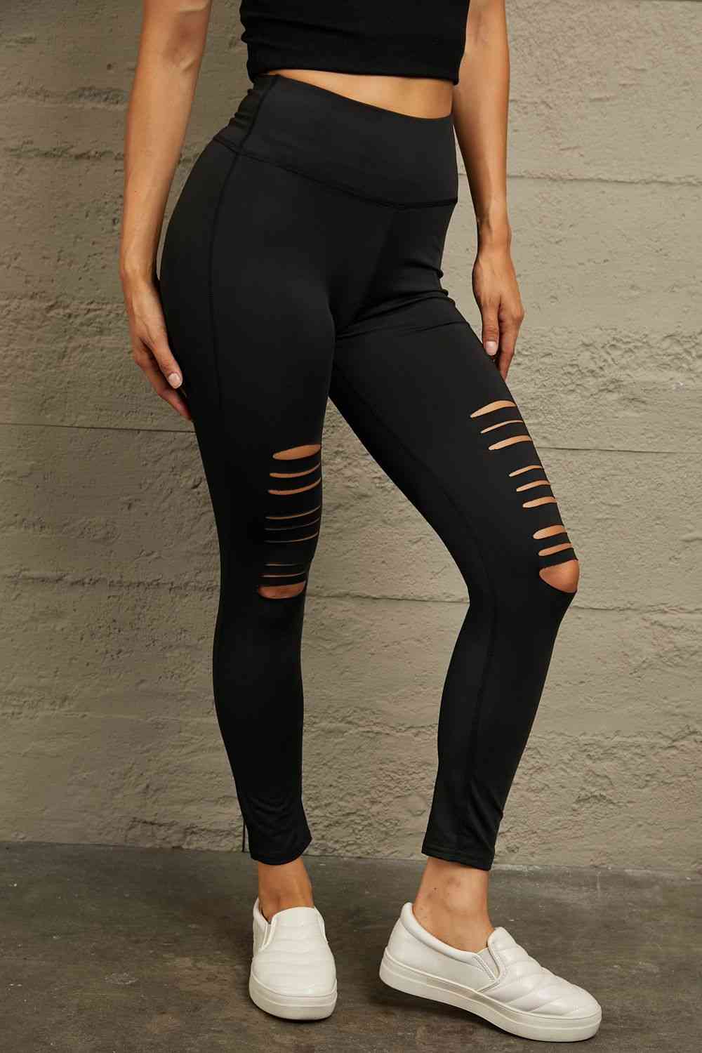 Distressed Slim Fit Leggings